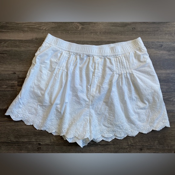 Anthropologie Pintuck Lace Shorts Size L - Picture 4 of 11